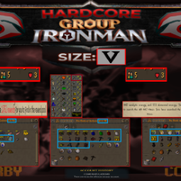 Group Hardcore Ironman | ONLY 3 MEMBERS LEFT in 5 Man Group | A1= 85 Fish A2= 85 Mine A3 = 77 RC | NO EMAIL SET | Gim4nn1p 1